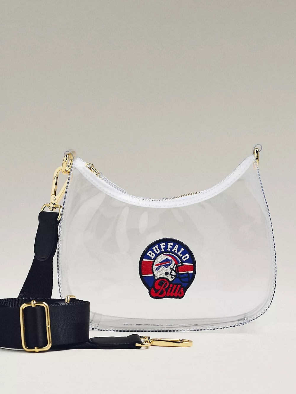 Stoney Clover Lane Buffalo Bills Clear Curved Crossbody